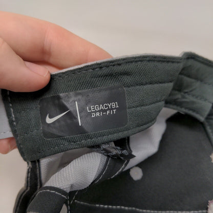 Community Bank Strapback Hat Gray OSFM 6 Panel Nike Legacy91 Dri-Fit