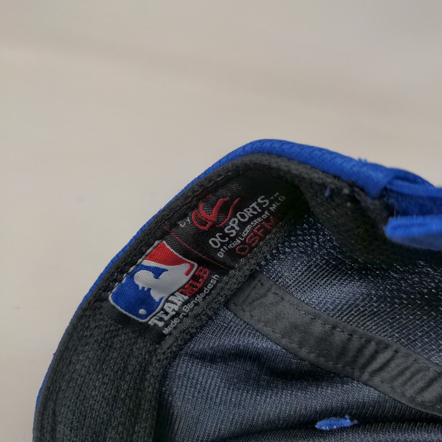 OC Sports Men's Strapback Hat Blue OSFM Embroidered LA Dodgers Logo MLB