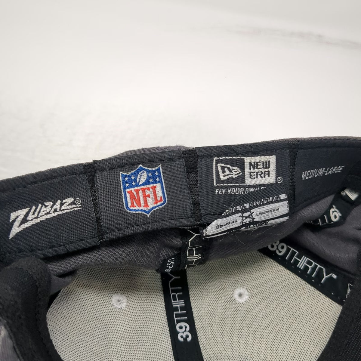 New Era Zubaz San Francisco 49ers NFL Cap Gray L Zebra Pattern Stretch Fit Hat