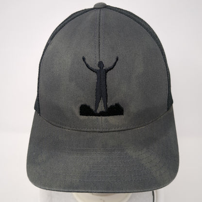 JCSAF Snapback Mesh Back Trucker Hat Gray One Size Pacific Headwear