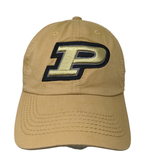 Top of the World Men's Slideback Hat Tan Purdue Boilermakers Embroidered Logo