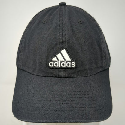 Adidas Baseball Cap Black One Size Embroidered Aeroready Slideback Cotton Hat