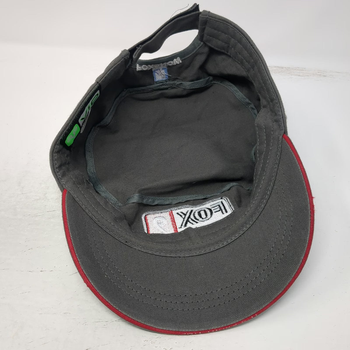 vie Army Cap Gray One Size Fox 9 KNIN-TV Media Strapback Cotton News Station Hat