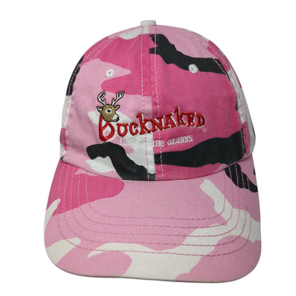 Bucknaked Lake Of The Ozarks Strapback Hat Camouflage OS Adjustable Embroidered