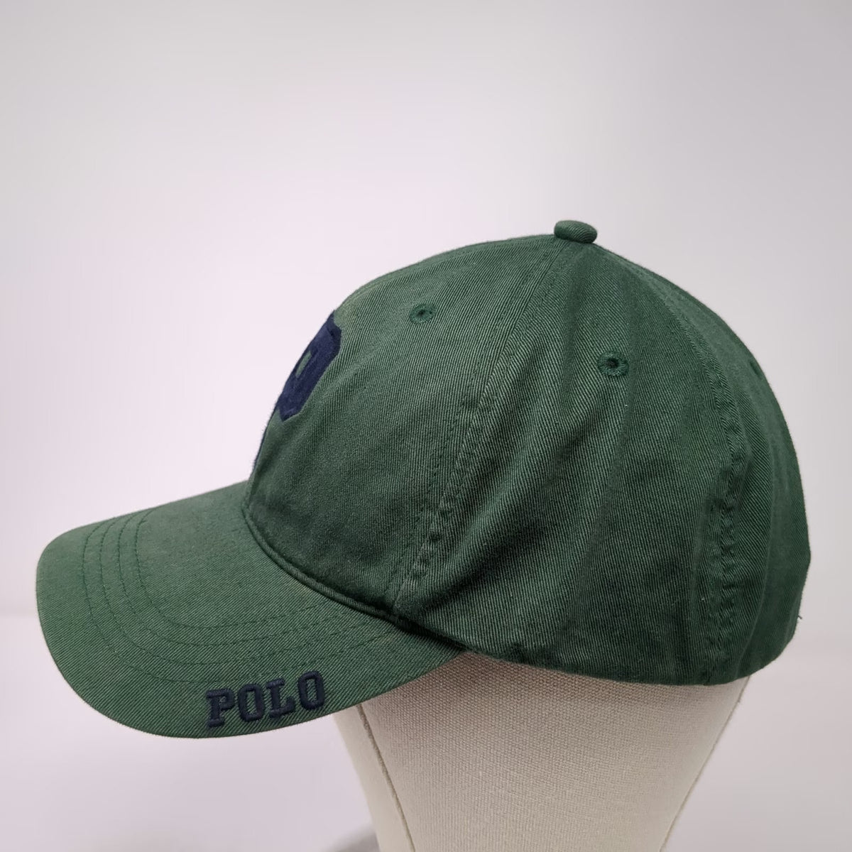 Ralph Lauren Polo Sport Baseball Cap Green One Size Varsity P Strapback Hat