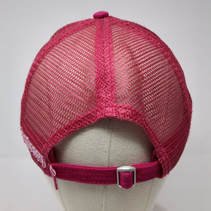 Jamberry Slideback Mesh Back Trucker Hat Pink OSFA Adjustable Embroidered