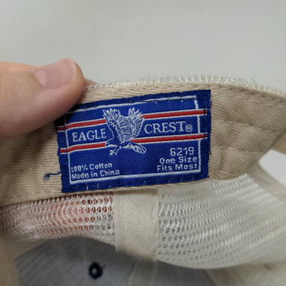 US Navy Eagle Snapback Mesh Back Trucker Hat Blue OSFM Embroidered