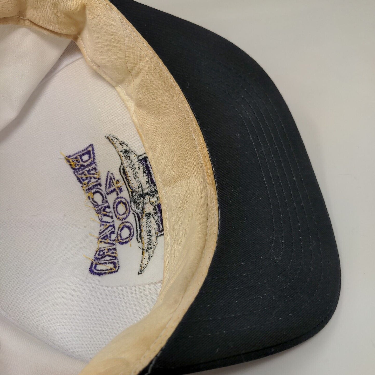SS Sport Service Men's Snapback Hat White Black OSFA Brickyard 400 Vintage 1994