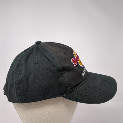Hard Rock Cafe San Francisco Strapback Hat Black One Size Solid 6 Panel