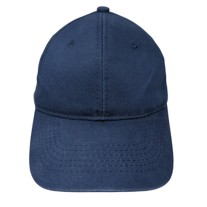 George Strapback Baseball Cap Blue One Size Adjustable Vented Holes Blank