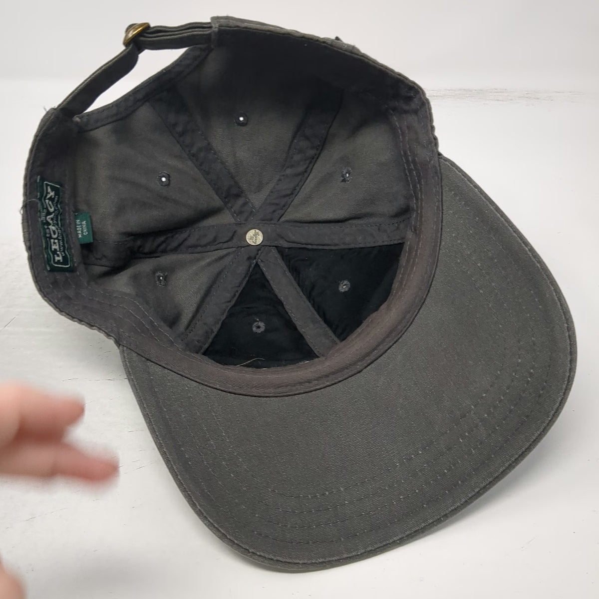 Legacy Baseball Cap Gray One Size Brundage Mtn Idaho Ski Resort Slideback Hat