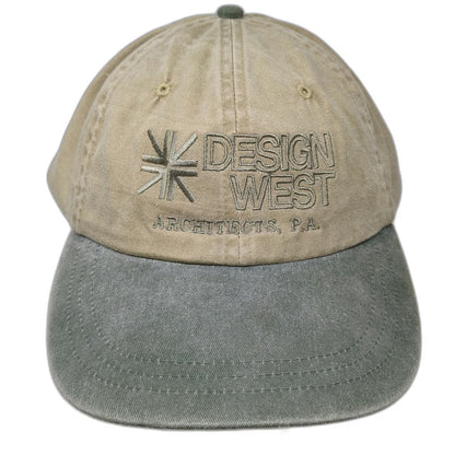 Adams Baseball Cap Beige Green One Size Design West Architects Strapback Hat