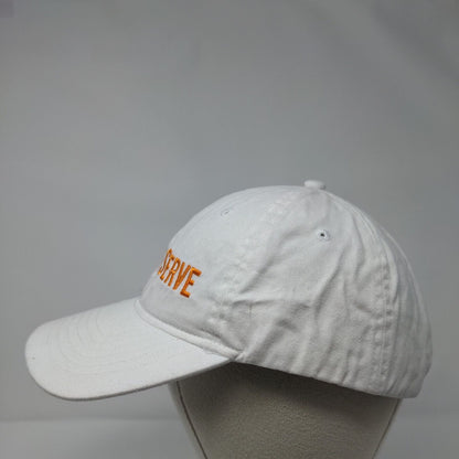 Just Serve Slideback Hat White OSFA Classic Cut Embroidered UltraClub