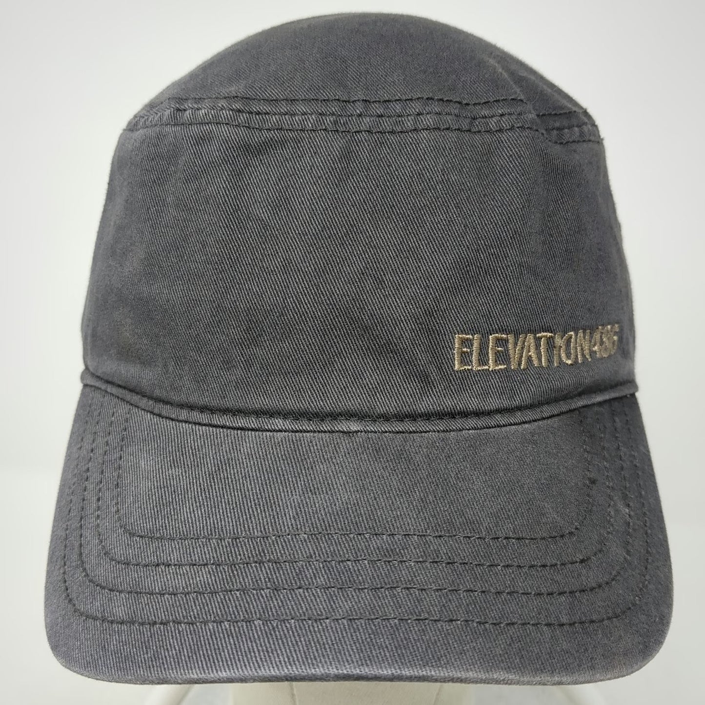Richardson Army Cap Gray One Size ELEVATION486 Strapback Cotton Adjustable Hat