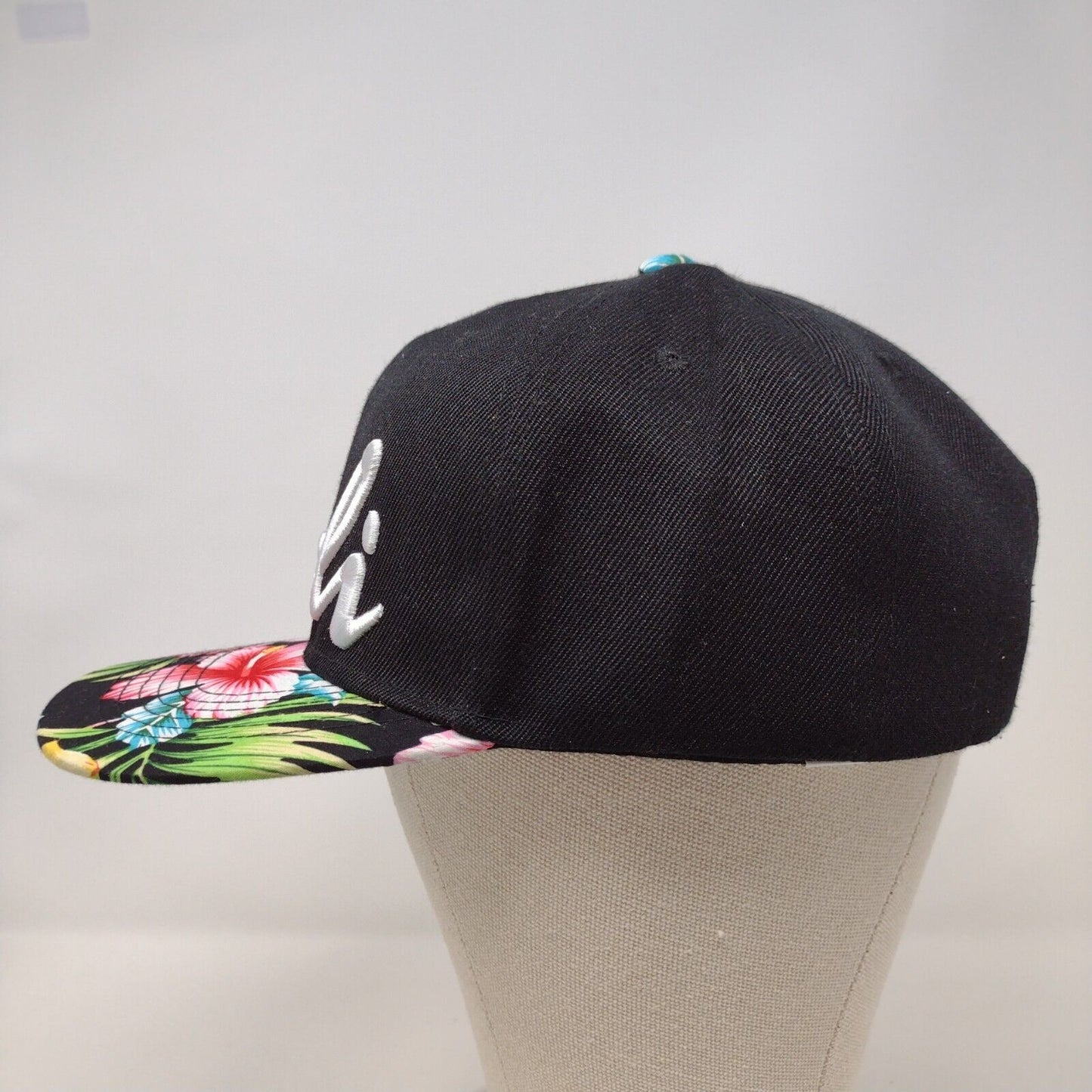 Cali Snapback Hat Multi OSFA Adjustable Floral Hawaiian Embroidered