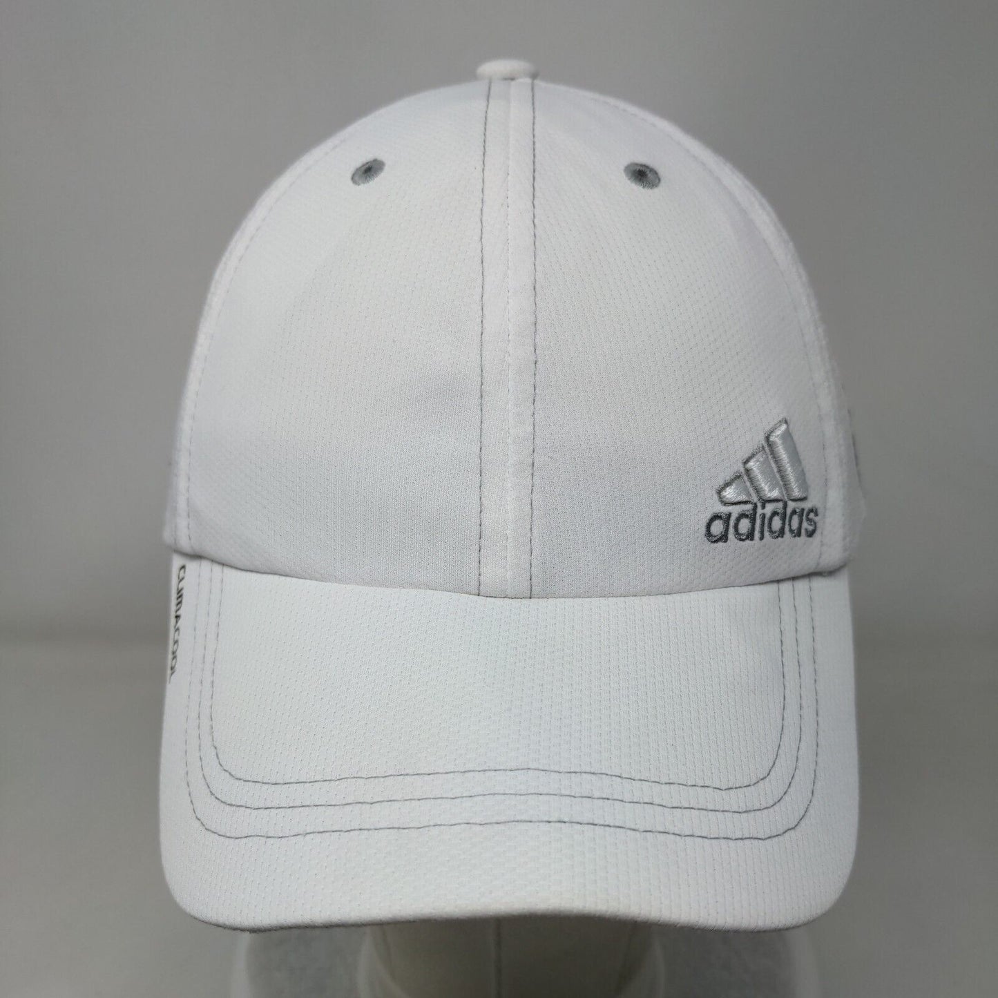 Adidas Climacool Strapback Hat White One Size Adjustable Embroidered 6 Panel