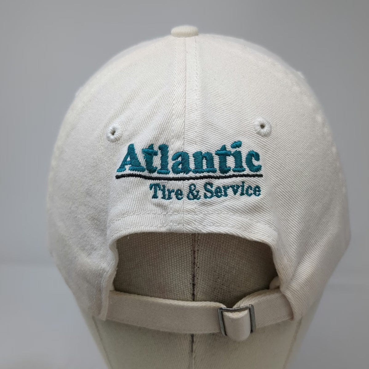 Richardson Baseball Cap White One Size NC State Atlantic Tire Service Cotton Hat