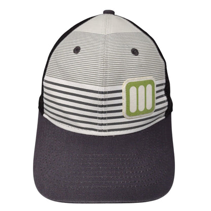 Ahead Snapback Mesh Back Trucker Hat Multicolor OSFA Mid Fit Striped