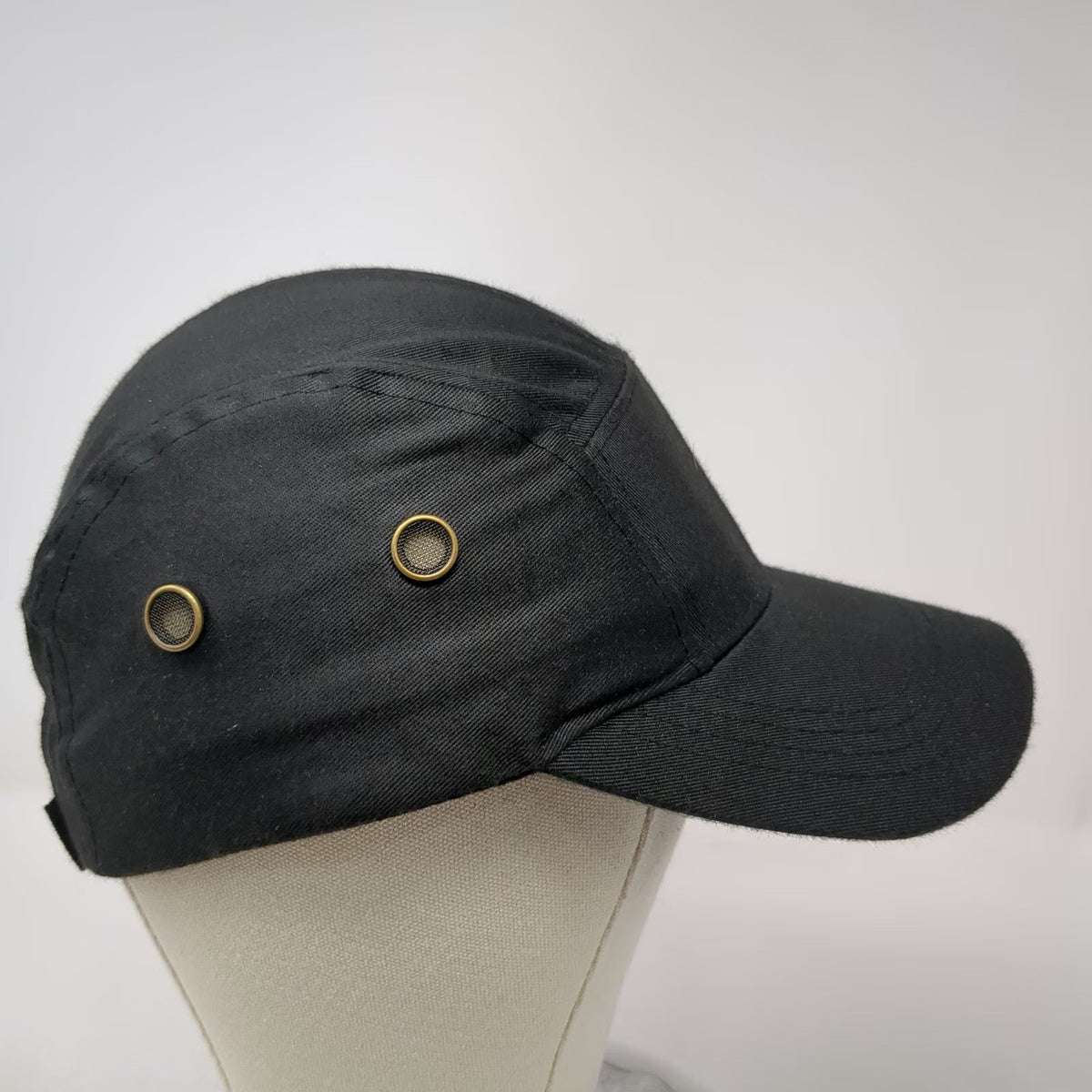 McDonald's 5 Panel Black Hat One Size Recycled Material Logo Strapback