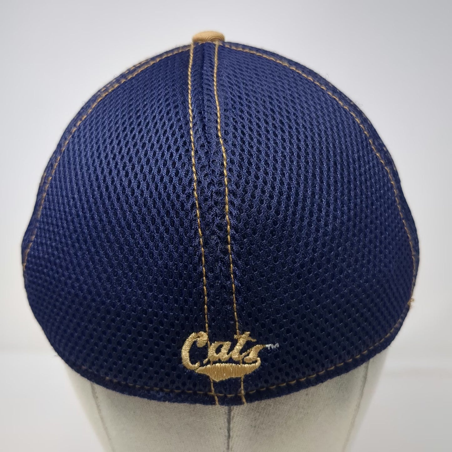 New Era Montana State Bobcats NCAA Blue M 39THIRTY Mesh Cap Stretch Cats Logo