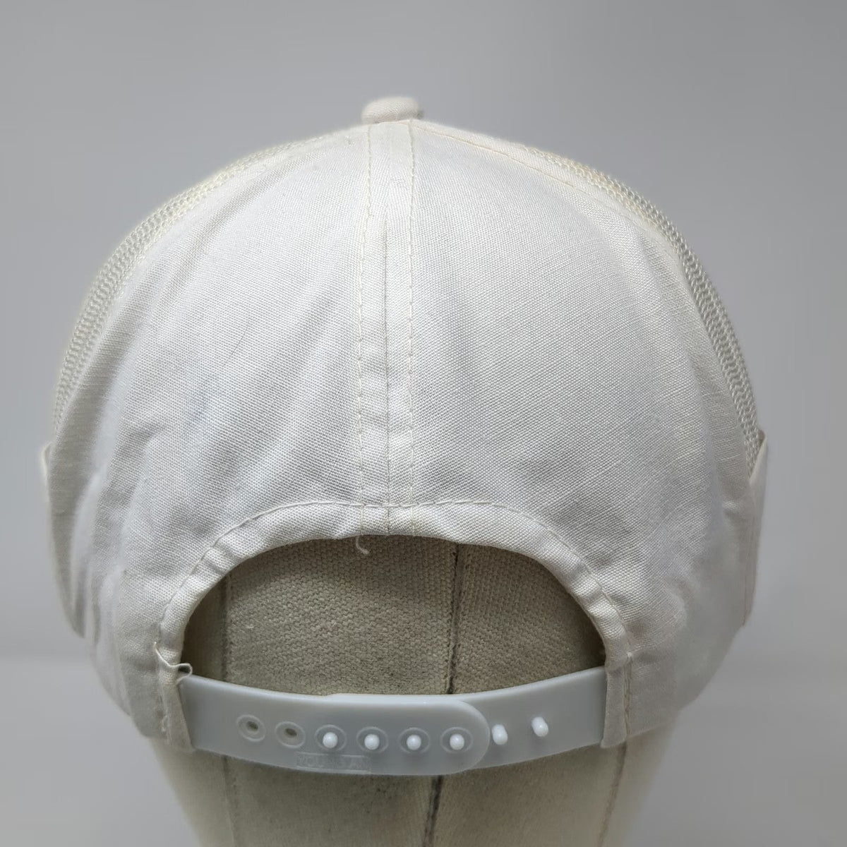 Young An 5 Panel White Hat One Size Koch Service Inc Mesh Back Snapback Rope