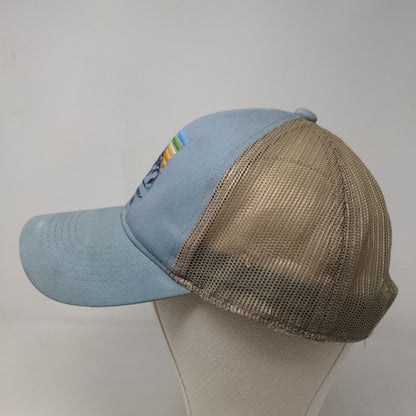 Eddie Bauer Workwear Men's Snapback Mesh Back Hat Blue Embroidered Logo