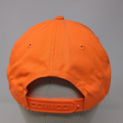 PURINA Snapback Hat Orange One Size Adjustable Embroidered 6 Panel Head Start
