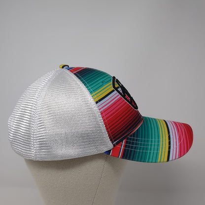 Ariat Logo Snapback Mesh Back Trucker Hat Multicolor One Size Striped