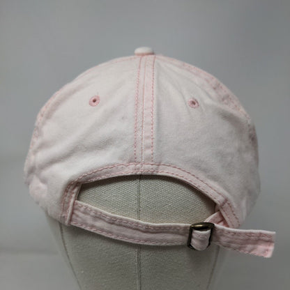 Unbranded Slideback Hat Pink OSFM Adjustable Vented Holes 6 Panel Blank