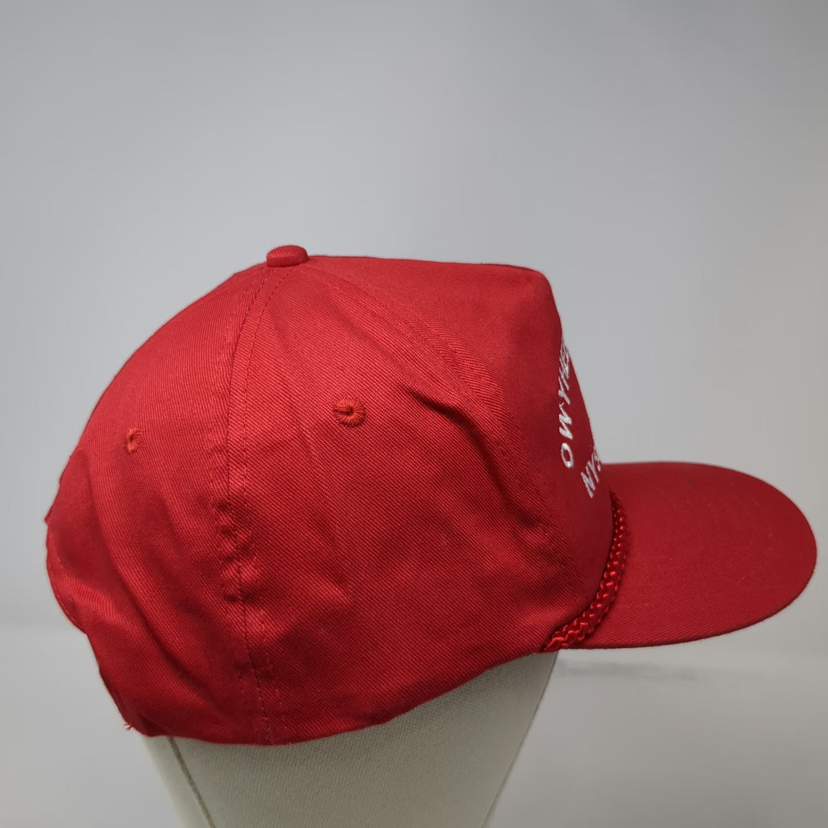 KC 5 Panel Red Hat One Size Owyhee Irrigation Nyssa Oregon Rope Snapback