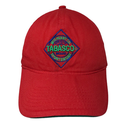 Tabasco Strapback Hat Red OSFM Adjustable Embroidered Vent Holes