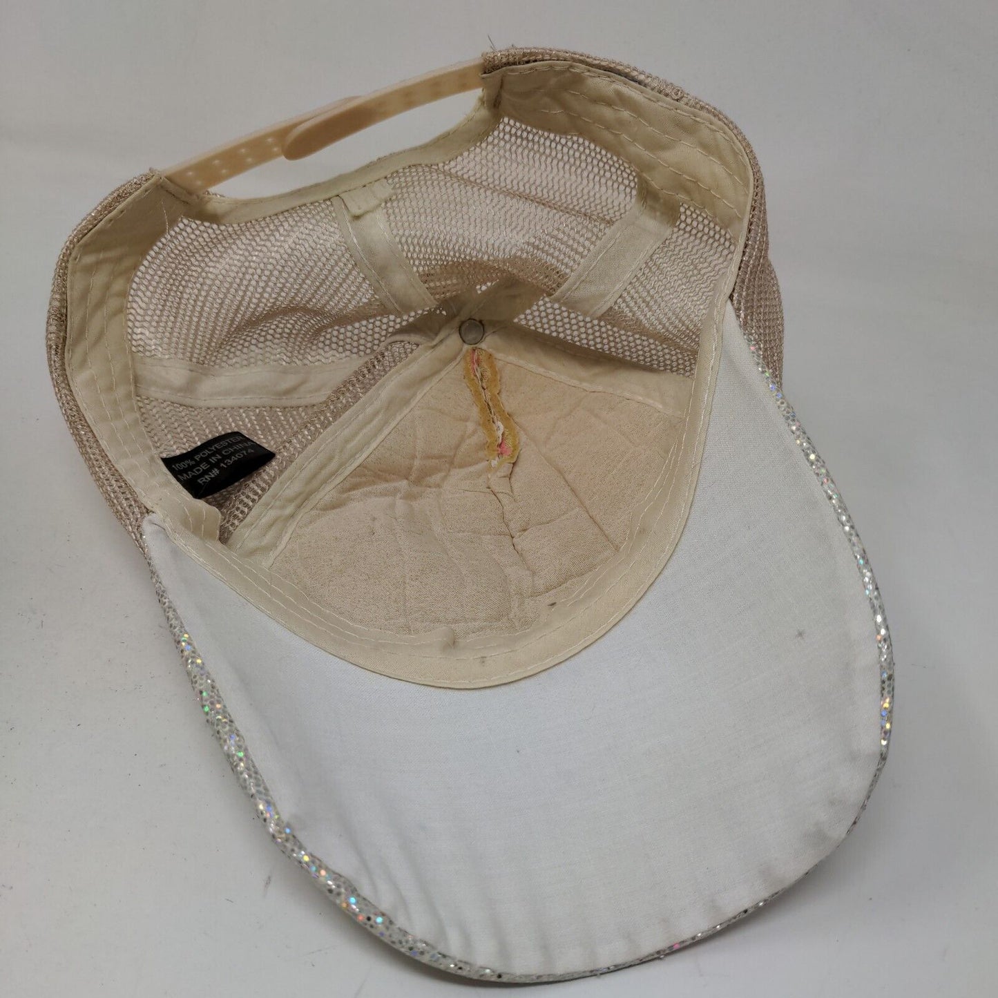 Unbranded Girl Snapback Mesh Back Hat Multicolor Adjustable 100% Polyester Bling