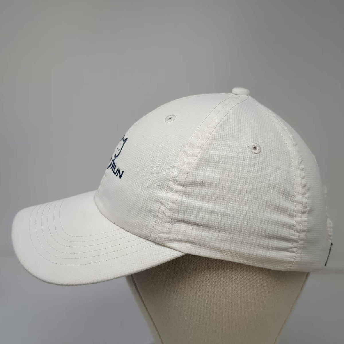Imperial Wolf Run Golf Logo White One Size Baseball Cap Blue Slideback Hat