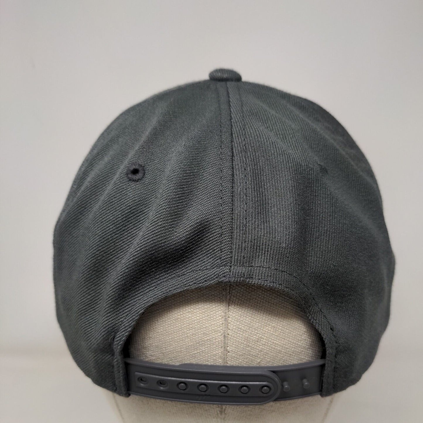 Meier Lake Snapback Hat Gray One Size Adjustable The Classics Yupoong