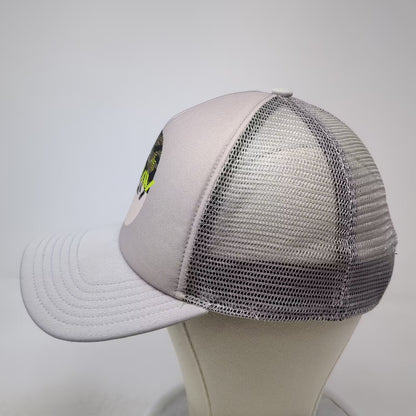 Oakley Gray Trucker Hat One Size Mesh Snapback Camo Graphic Logo Adjustable