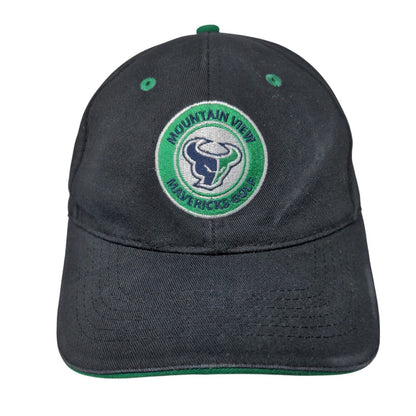 Mountain View Mavericks Golf Strapback Hat Black OS Adjustable Bucks Athletic
