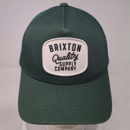Brixton Trucker Hat Green White One Size Mesh Snapback Quality Supply Co