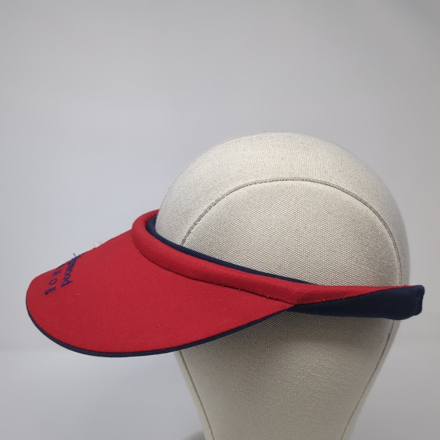 Edgewood Tahoe Clip On Sun Visor Hat Red One Size Embroidered Outdoor