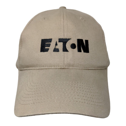 KC Men's Strapback Eaton Valvoline Hat Tan Size OSFA Embroidered Logo