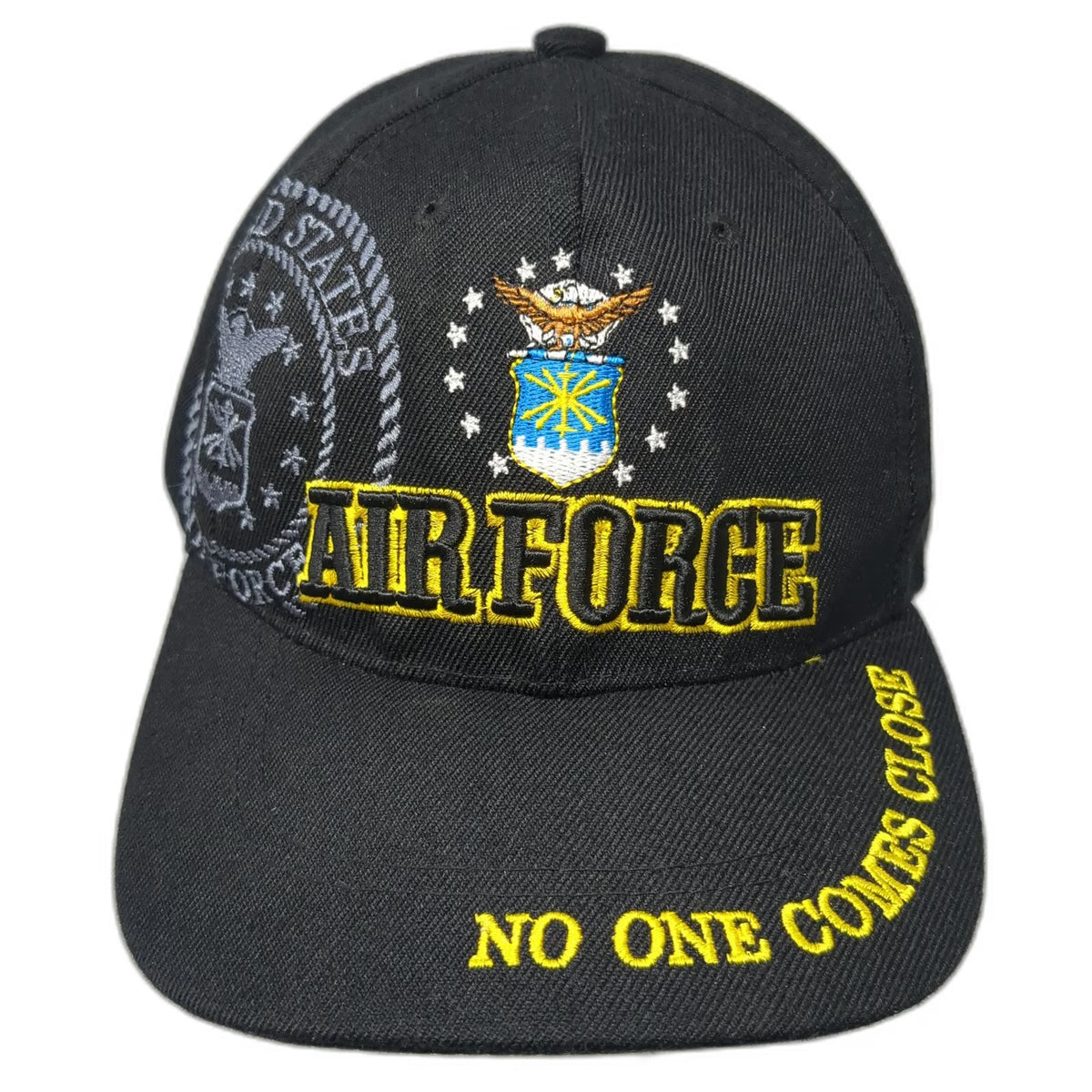 US Air Force Baseball Cap Black One Size No One Comes Close Strapback Hat