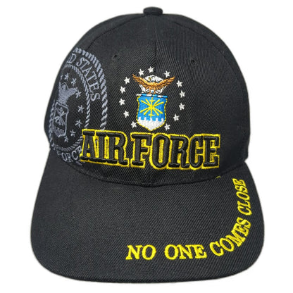 US Air Force Baseball Cap Black One Size No One Comes Close Strapback Hat