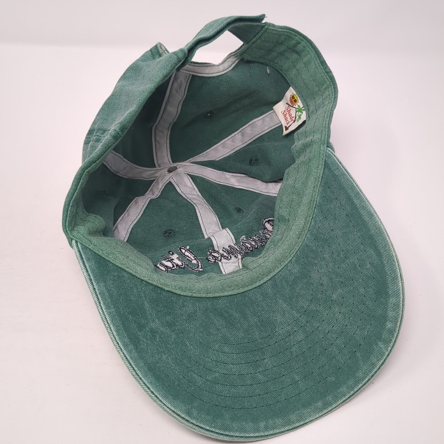 Panama City Beach Strapback Hat Green One Size Adjustable Shade Shack