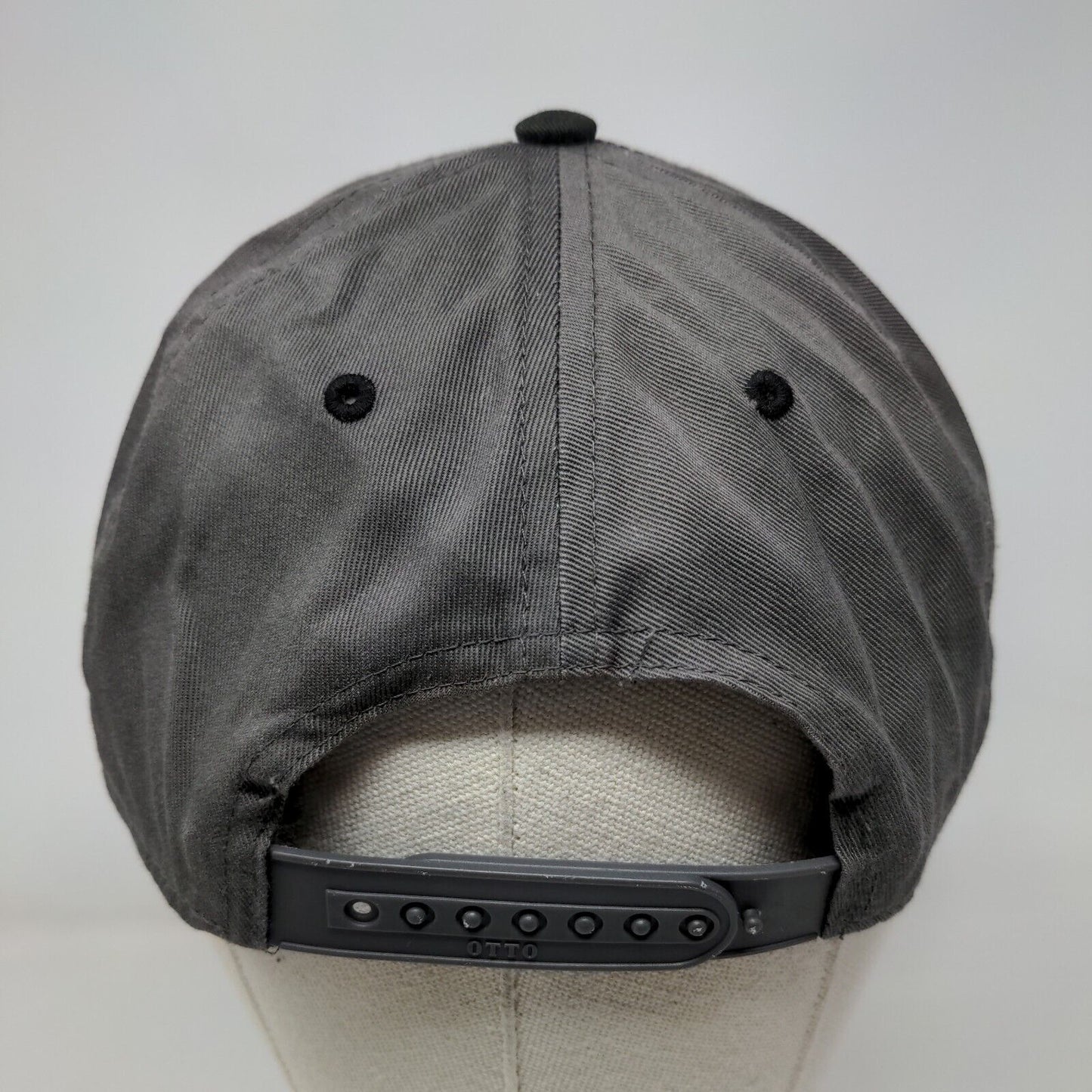 Two Men And A Truck Snapback Hat Gray OSFM Adjustable Vented Holes Otto