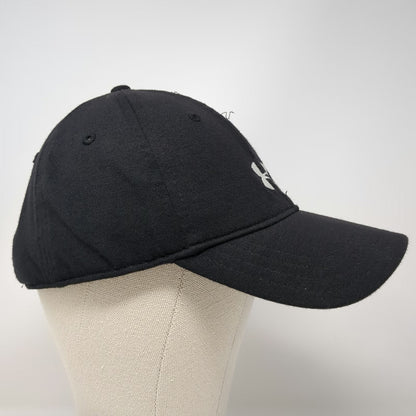 Under Armour Baseball Cap Black One Size Embroidered Logo Strapback Hat Sport