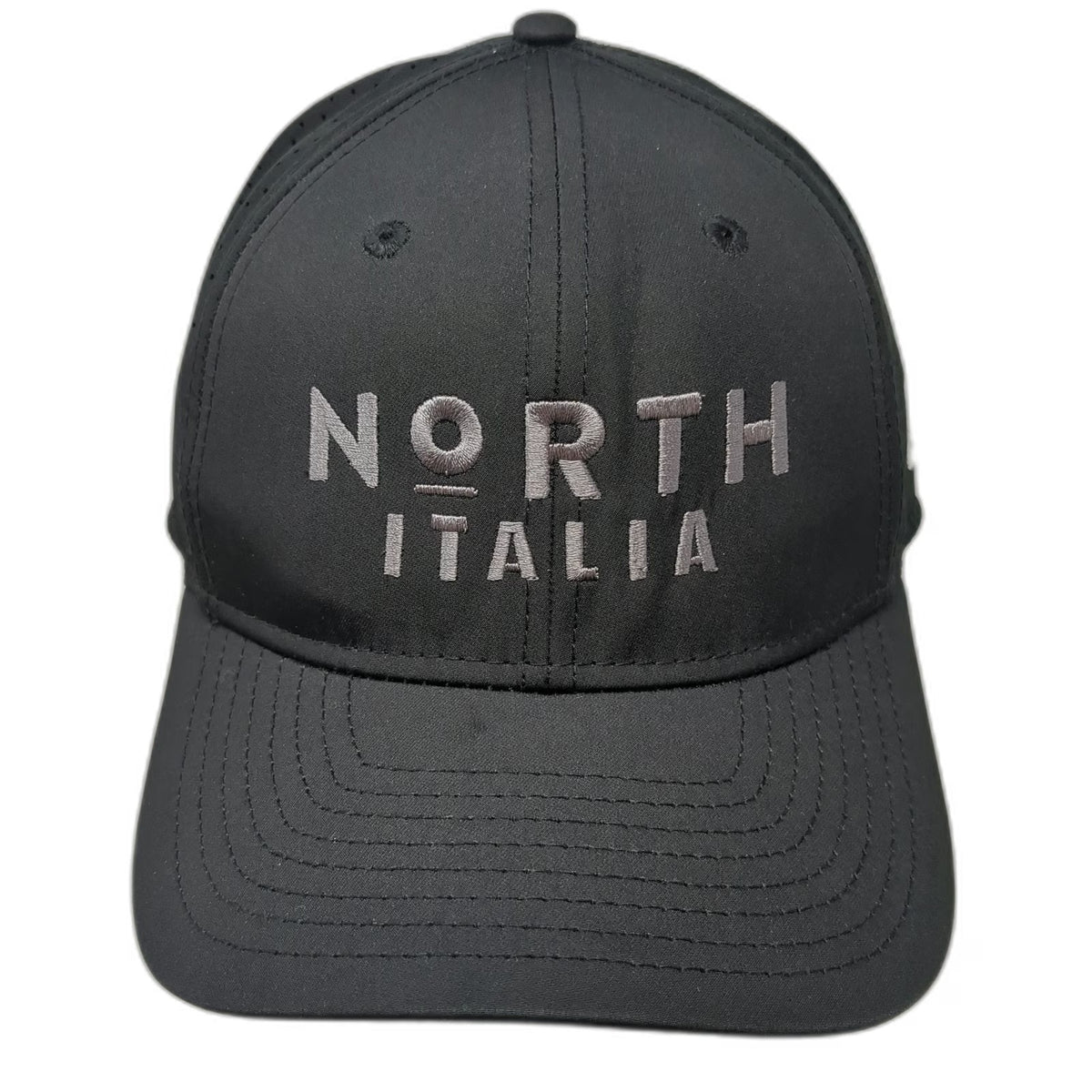New Era Trucker Hat Black OSFM North Italia Perforated Mesh Snapback 9SEVENTY