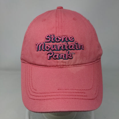 Stone Mountain Park Strapback Hat Pink OS Adjustable Embroidered Jacobson Hat