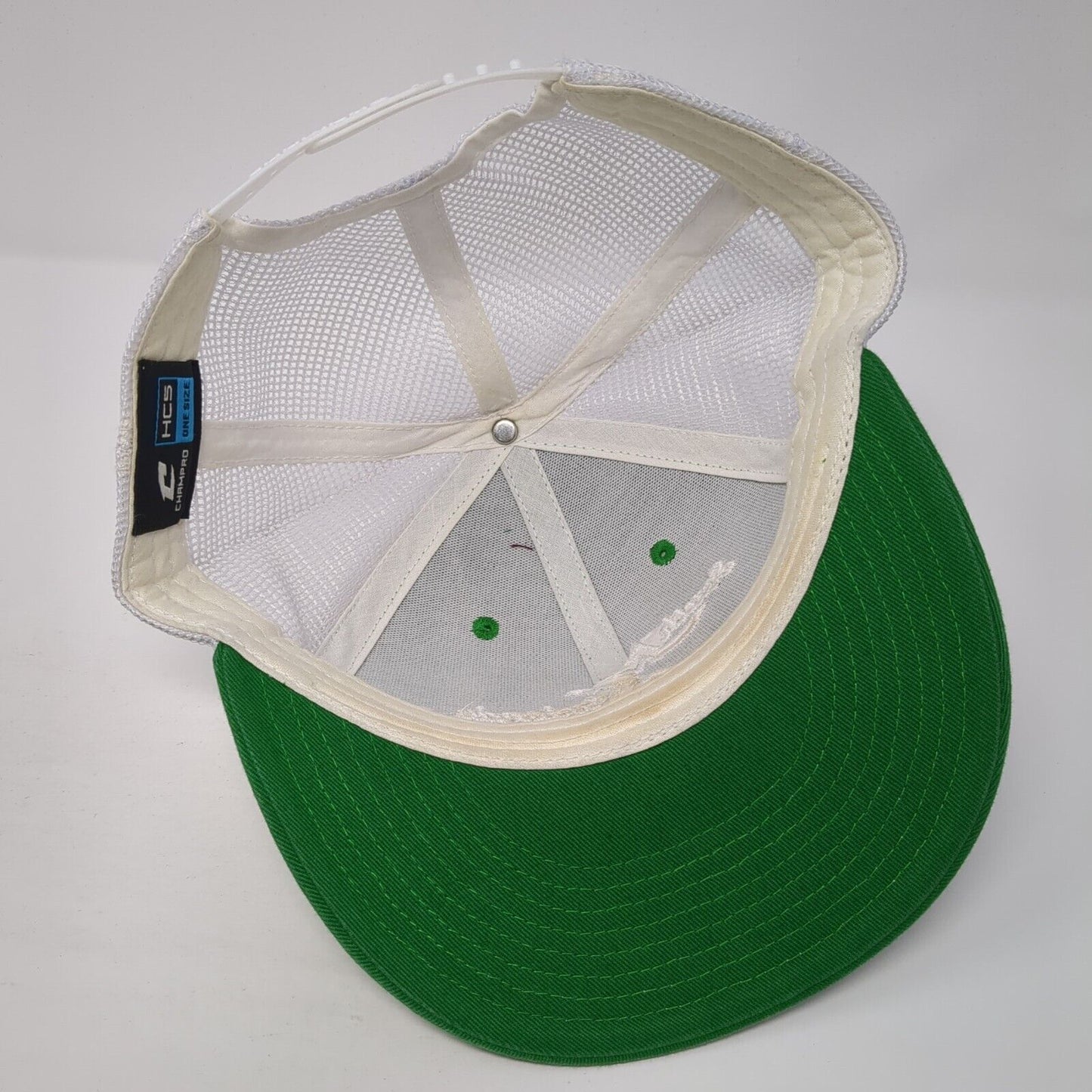 South Orlando Snapback Trucker Hat Green One Size Adjustable Mesh Back Champro
