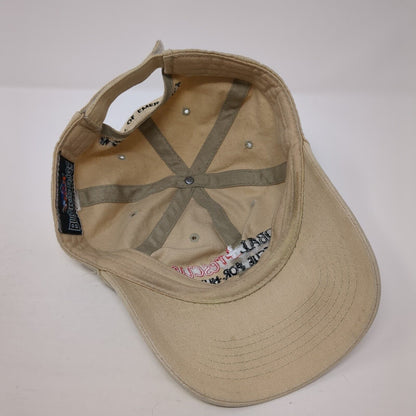 Global Rescue Strapback Hat Tan One Size Adjustable Outdoor Buck's Bags