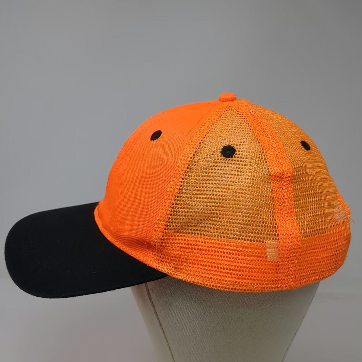 Tractor Supply Co Trucker Hat Orange Black One Size Snapback Mesh Logo Work Hat