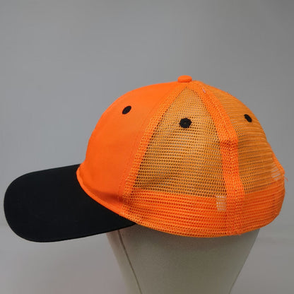 Tractor Supply Co Trucker Hat Orange Black One Size Snapback Mesh Logo Work Hat